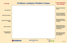 Load image into Gallery viewer, Evidence Analysis Window Frame (Elementary)
